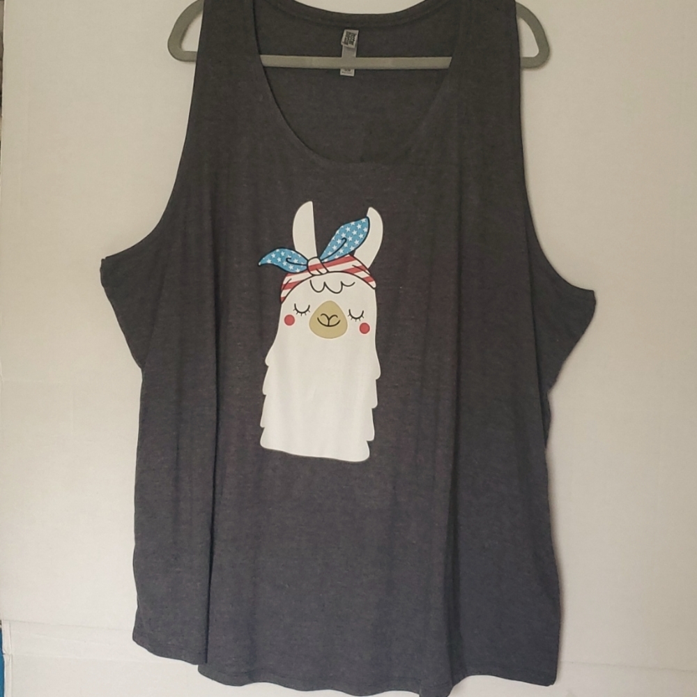 Ladies tank top Llama 3x